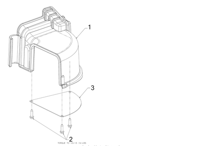 Discharge Chute Diagram and Parts List for JS1150 (24A67M4710)(2018) Cub Cadet Leaf Blower / Vacuum